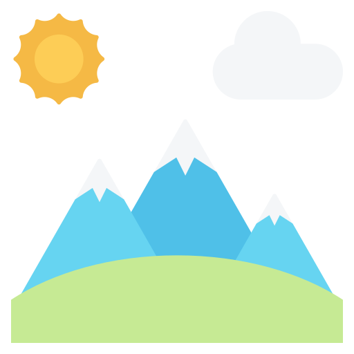 montañas icono gratis