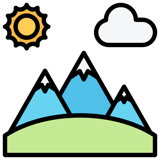 montañas icono gratis