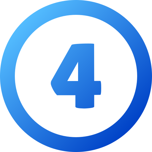 número 4 icono gratis