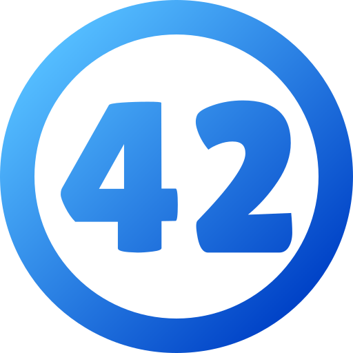 42 Icône gratuit 42 Icône gratuit