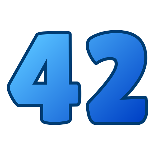 42 Icône gratuit 42 Icône gratuit