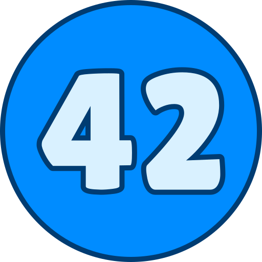 42 Icône gratuit 42 Icône gratuit