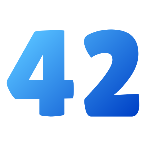42 Icône gratuit 42 Icône gratuit