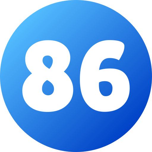 86 icono gratis