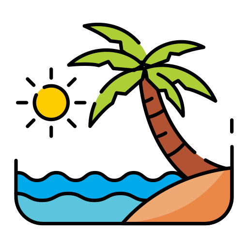 plage Icône gratuit