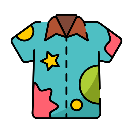 chemise hawaïenne Icône gratuit