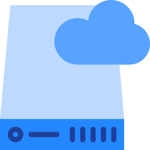 almacenamiento en la nube icono gratis