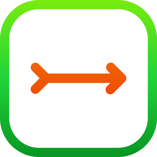 flecha correcta icono gratis