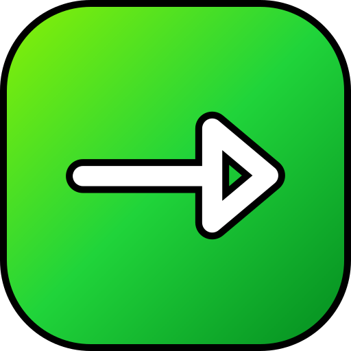 flecha correcta icono gratis