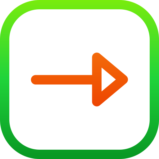 flecha correcta icono gratis