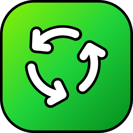 Circular arows free icon