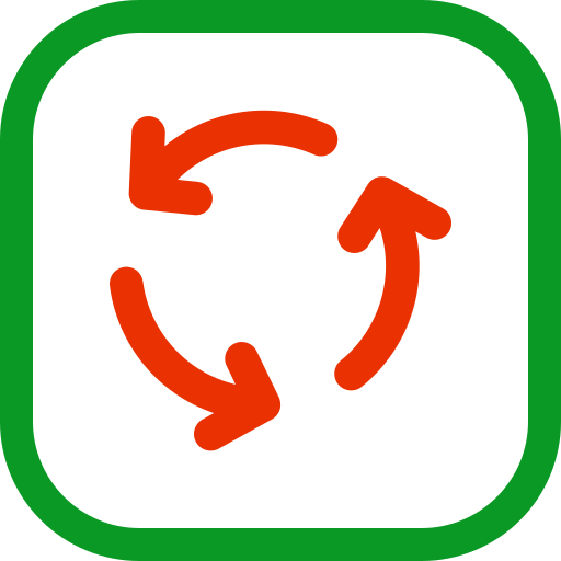 Circular arows free icon