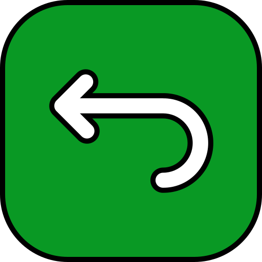 Turn left free icon