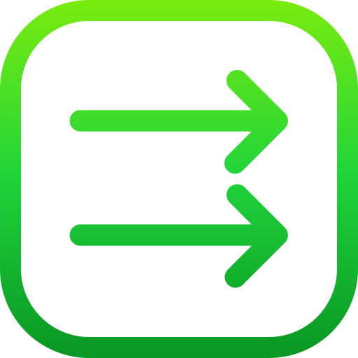 flecha correcta icono gratis