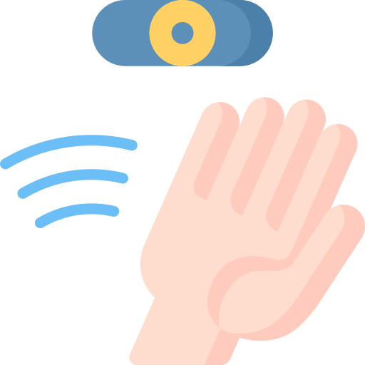 sensor de movimiento icono gratis