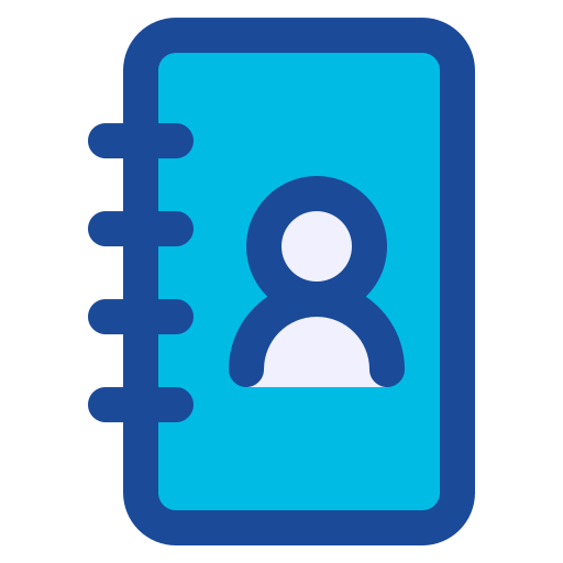 libreta de contactos icono gratis