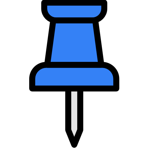 Push pin - free icon