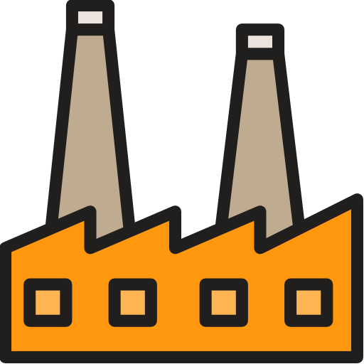 Industry srip Lineal Color icon