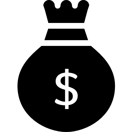 sac d'argent Icône gratuit