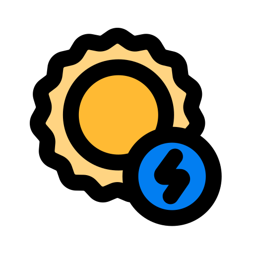 energia solar grátis ícone