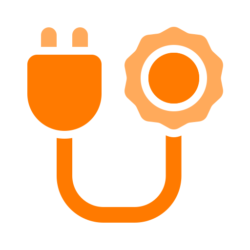 enchufe solar icono gratis