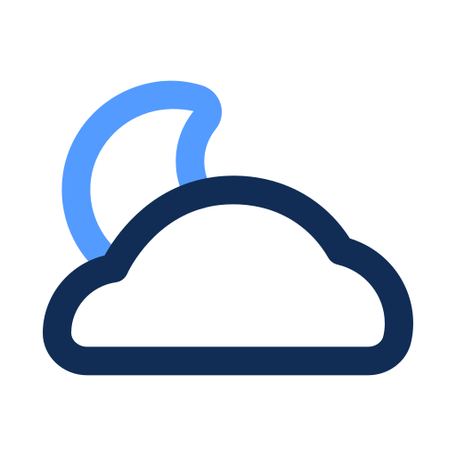 Пасмурная ночь бесплатно иконка