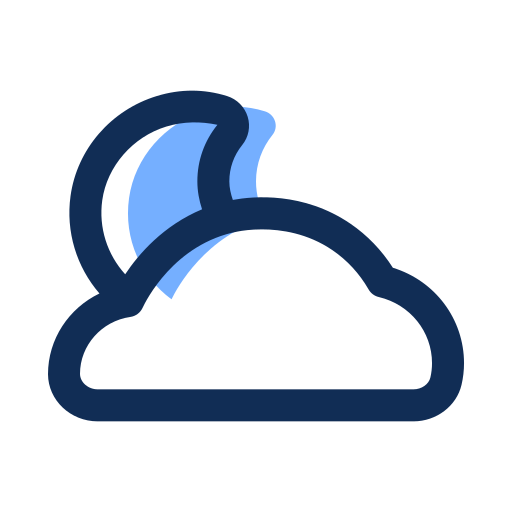 Пасмурная ночь бесплатно иконка