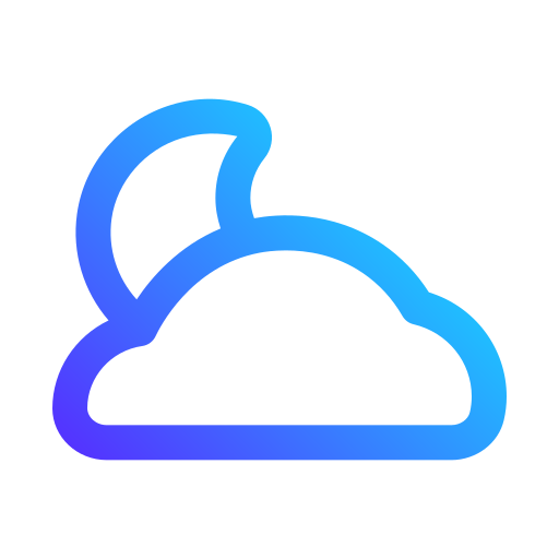 Cloudy night free icon