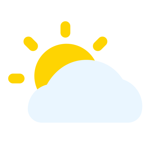 Clouds and sun - Free weather icons