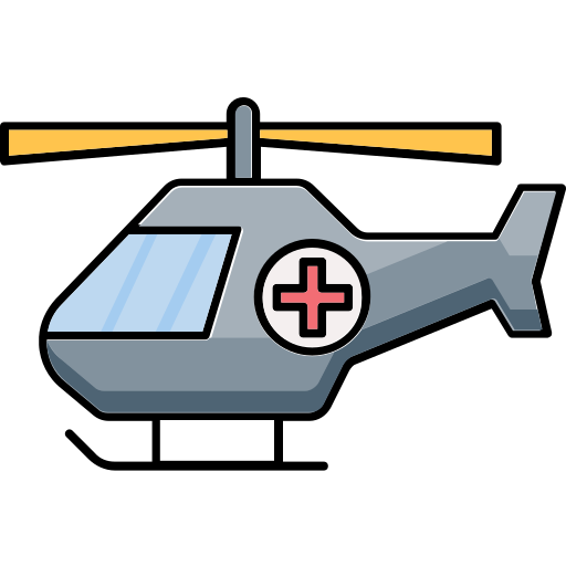 Medical helicopter - Free transportation icons