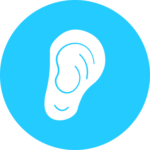 oreille Icône gratuit
