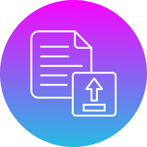 Upload Generic gradient fill icon