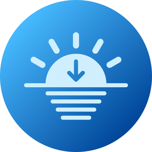 atardecer icono gratis