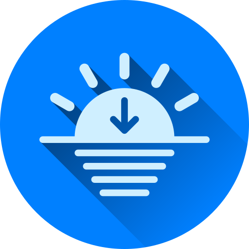 atardecer icono gratis