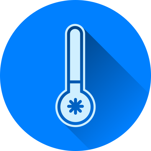 temperatura fría icono gratis