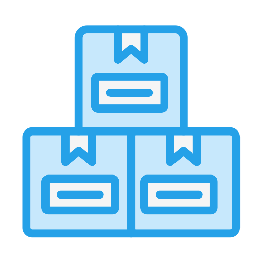 Boxes free icon