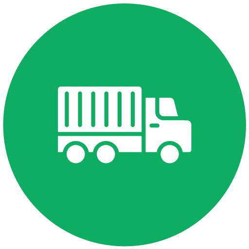 camión de reparto icono gratis
