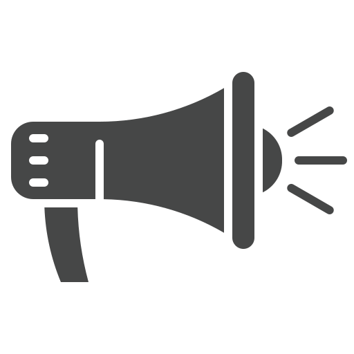 Megaphone free icon Megaphone free icon