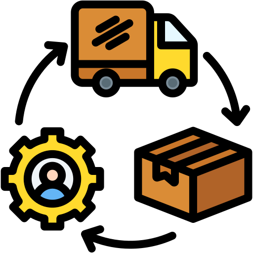 Supply Chain Management - Free Shipping And Delivery Icons