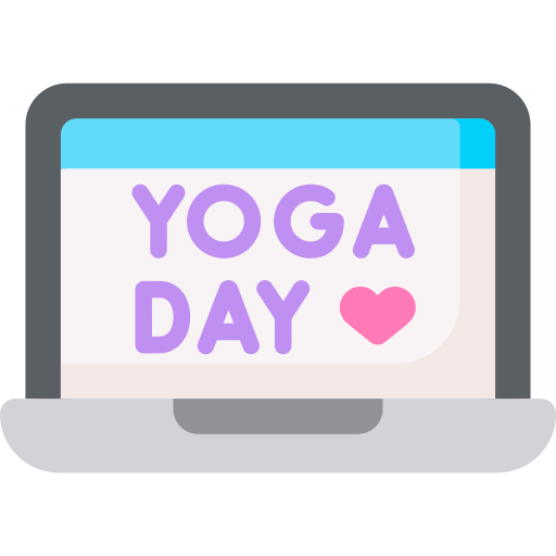International day of yoga free icon