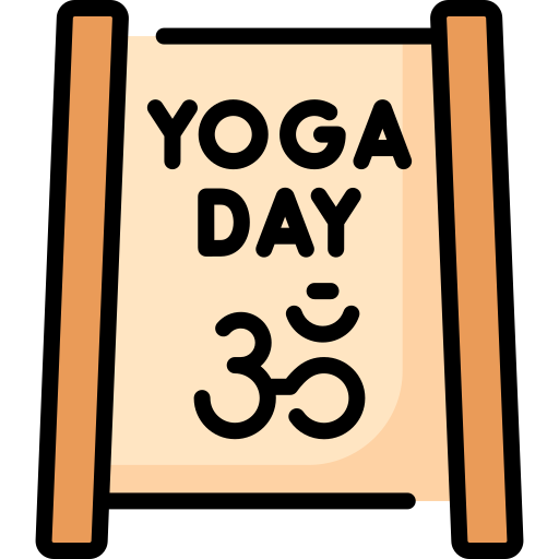 dia internacional del yoga icono gratis