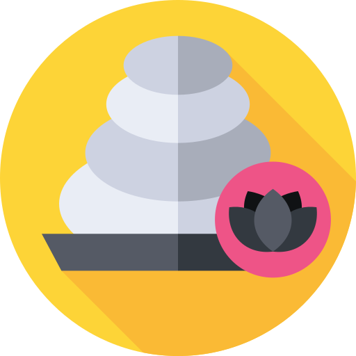 piedras calientes icono gratis