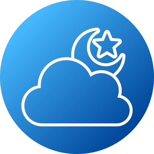 Cloudy night free icon Cloudy night free icon