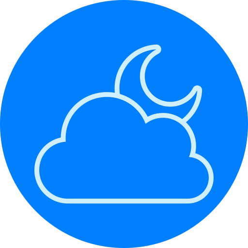 Cloudy night free icon Cloudy night free icon