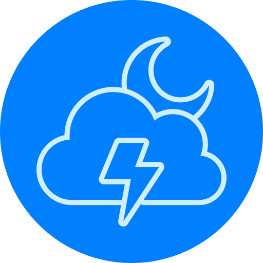 noche nublada icono gratis