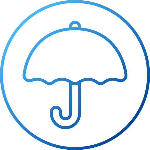 Umbrella Generic Gradient Outline Icon