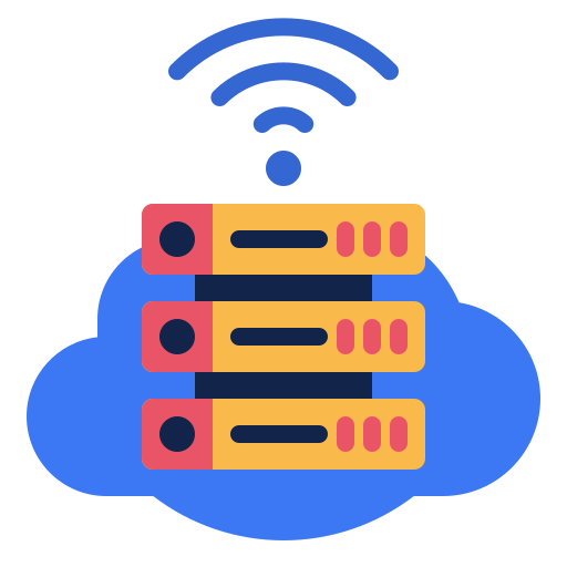 computación en la nube icono gratis
