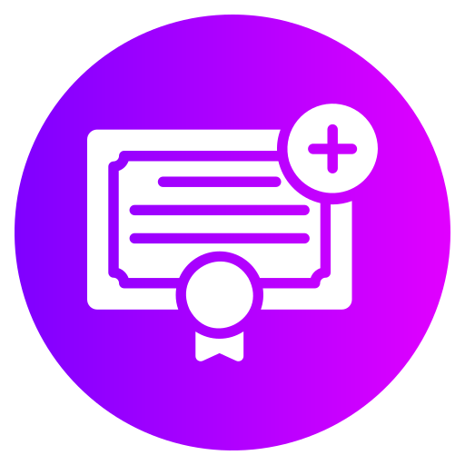 certificado icono gratis