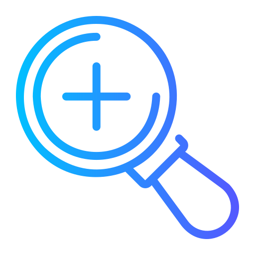 Magnifying glass free icon