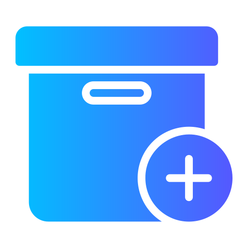 caja de almacenaje icono gratis